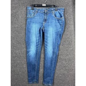 Southpole Skinny Jeans Womens Size 13 Blue Medium Wash Denim Mid Rise Stretch